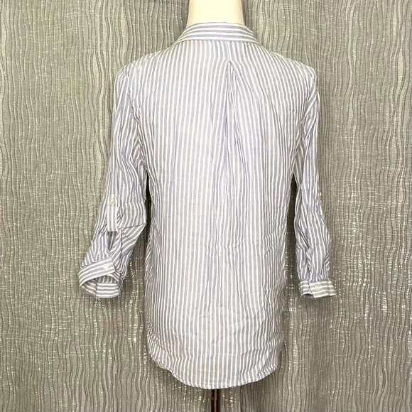 Olive & Oak tie front roll tab button down - Picture 2 of 6